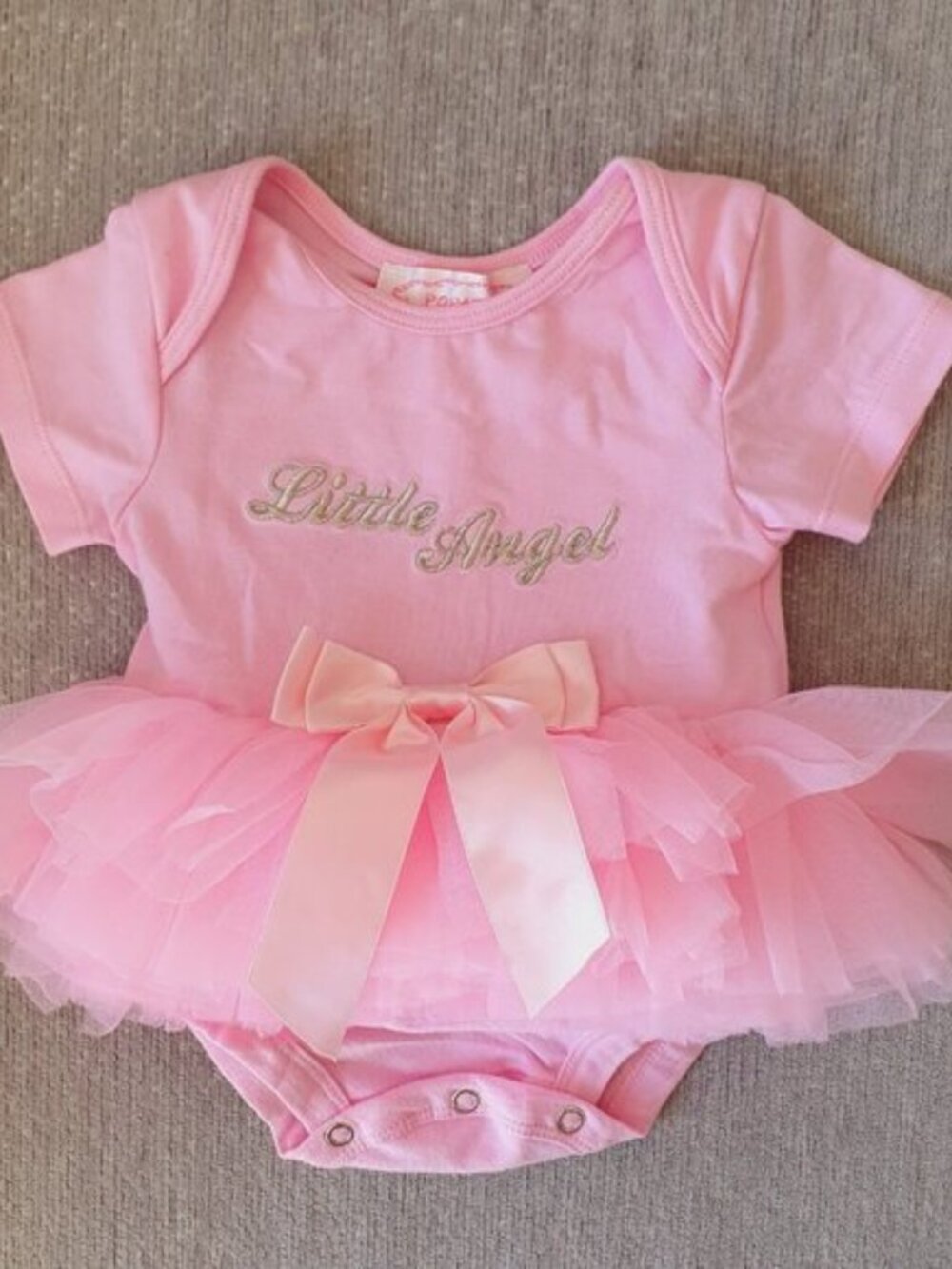 Popatu Little Angel Tutu Bodysuit 0-3 Months Ballerina